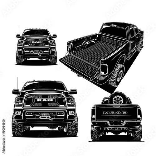 GMC Canyon AT4X Off-Road Pickup Silhouette Collection