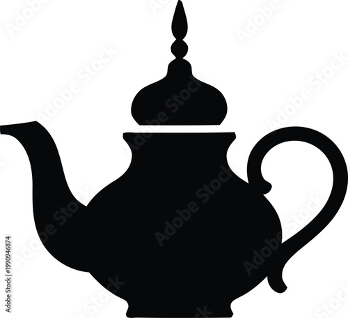  Traditional Arabic Teapot Dallah Cultural Symbol for Middle Eastern Hospitality Heritage Beverage Serving Concept