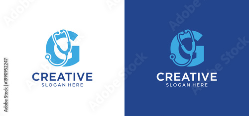 Modern G Letter Healthcare Logo with Clean Medical Concept