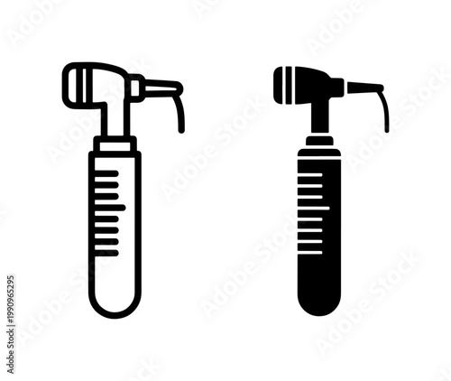 Medical Otoscope Icon Set for Ear Examination