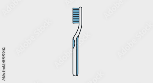 A blue and white toothbrush icon.