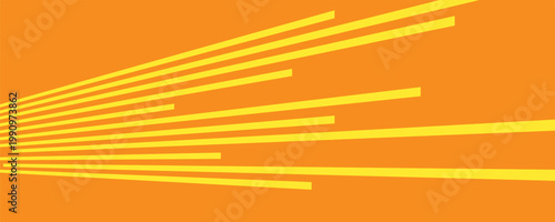 speed orange yellow light lines isolated on background stripe and radial effect style for manga speed frame, superhero action, explosion background