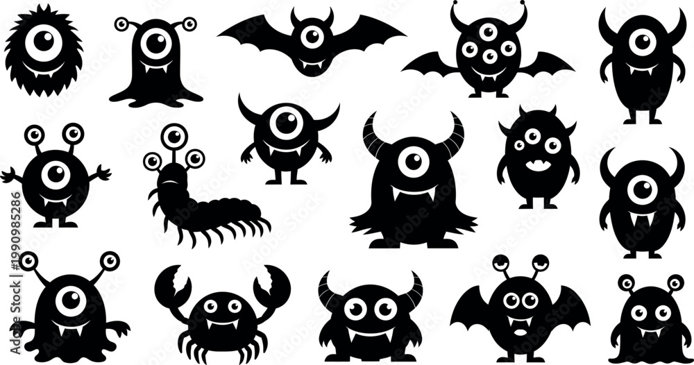 Obraz premium set of animals silhouettes