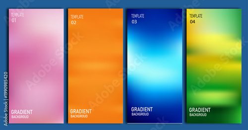 Vibrant gradient backgrounds abstract colorful vertical stripes for modern designs