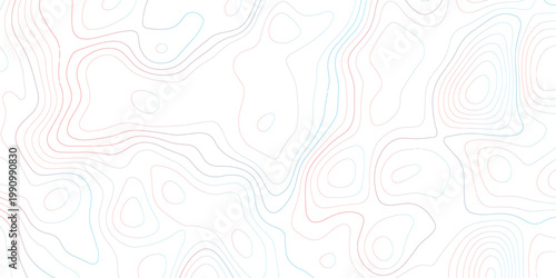 Abstract design with seamless pattern with lines topographic map. geographic mountain relief. colorful contours topography stylized height of the lines. geographic contour map paper texture.