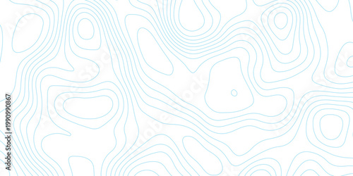 Abstract design with seamless pattern with lines topographic map. geographic mountain relief. the white on blue contours topography stylized height of the lines. geographic contour map paper texture.