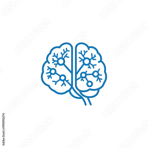 Brain neurons and neural connections.