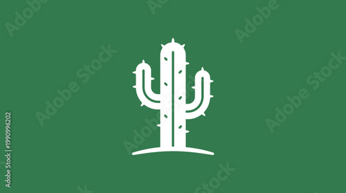 A white cactus icon on a green background represents desert plants.
