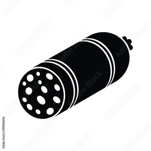 Sausage Meat Slice Commercial Food Graphic