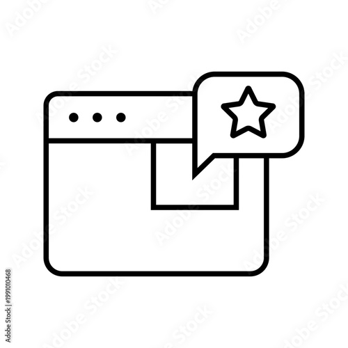 Contextual advertising icon. Business and digital advertising line symbol. Black and white.