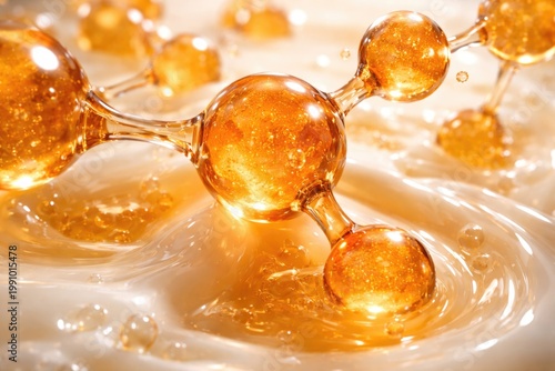 Orange molecular structure ingredient applied in skin hydration moisturizer