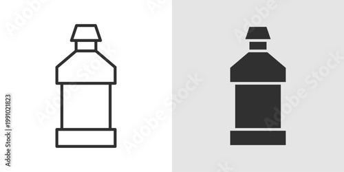 Mouthwash Icon representing oral hygiene, fresh breath, and dental care.