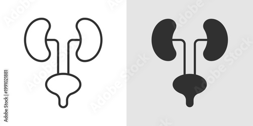 Nephrology Icon representing kidney care, renal health, and medical treatment.