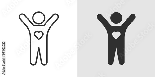 Self Care Icon representing personal wellbeing, mental health, relaxation, healthy habits, and taking time for physical and emotional wellness.