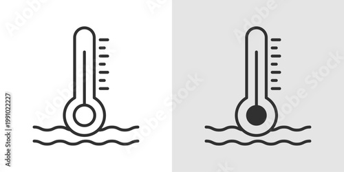 Temperature Check Icon representing body temperature monitoring, fever detection, health screening, and preventive healthcare measures.