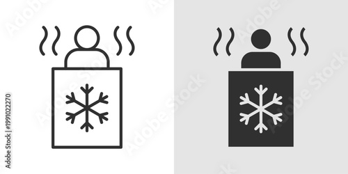 Cold Therapy Icon representing ice treatment, inflammation reduction, pain relief, muscle recovery, and therapeutic cooling for injuries and wellness.