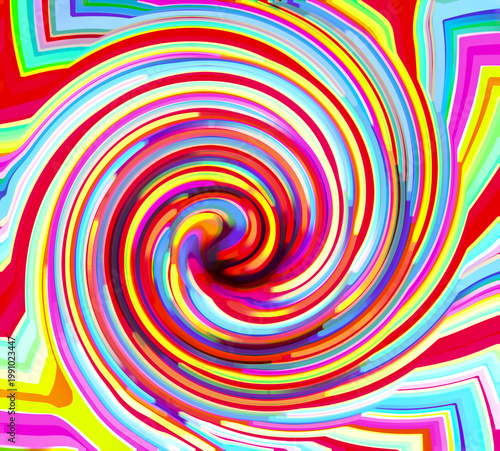 abstract background with rainbow color burst 