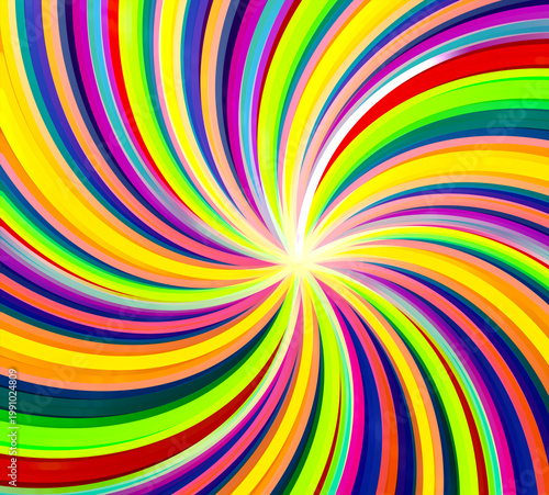 abstract background with rainbow color burst 