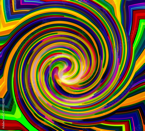 abstract background with rainbow color burst 