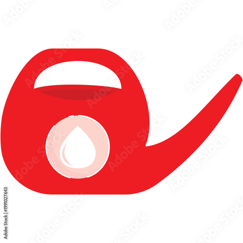 Water can pot flower sprinkler vector icon