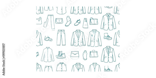 Assorted vintage typewriter keys in a scattered arrangement on a plain surface Vector