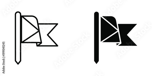 Contrast of abstract geometric shapes and their filled versions resembling stylized letters or symbols