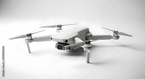 Detailed studio shot of a modern dji mavic drone showcasing its sleek design and advanced technology