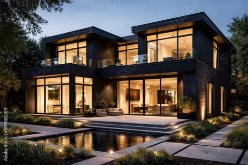 Contemporary modern residen...