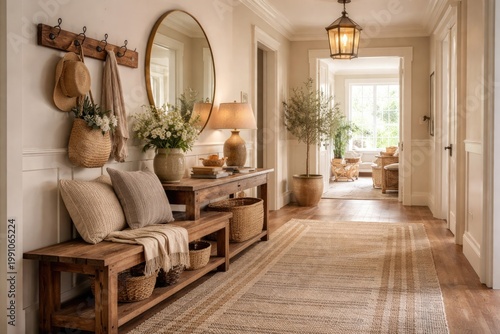 Charming hallway interior s...