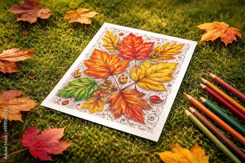Illustrated coloring sheet ...