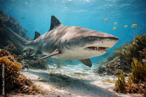 Sand tiger shark exhibiting...