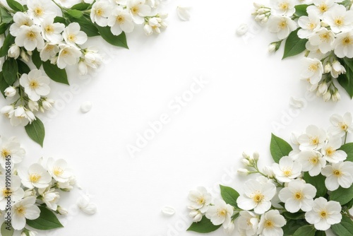 White jasmine flowers style...