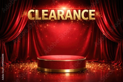 Clearance poster featuring ...