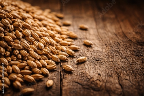 Close up of barley grain te...