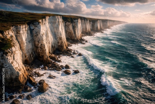 Magnificent aerial shot of ...