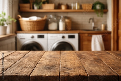 Rustic wood grain surface w...