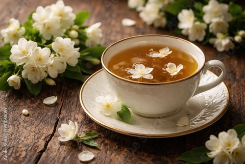 Fresh jasmine flowers next ...