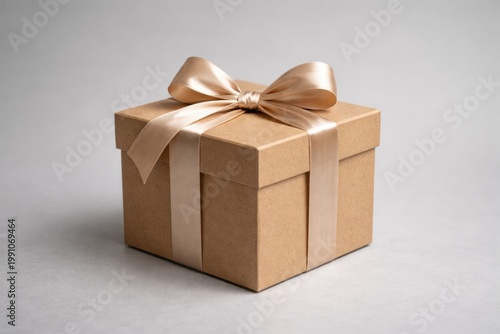 Empty brown gift packaging ...