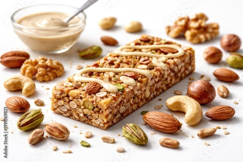 Healthy tahini protein bar ...