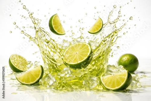 Dynamic splash of citrus li...