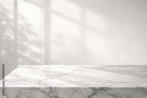 Marble table showcasing pro...