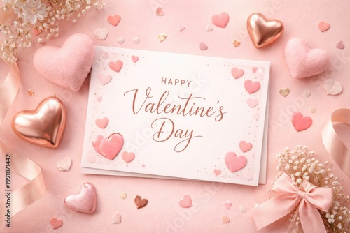 Valentines greeting card fe...