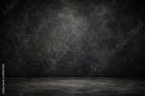 Industrial style dark concr...