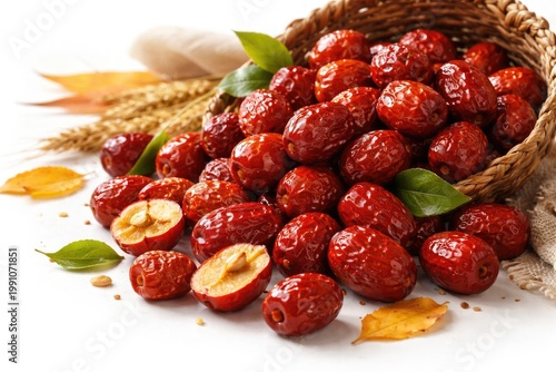 Preserved red jujube fruits...
