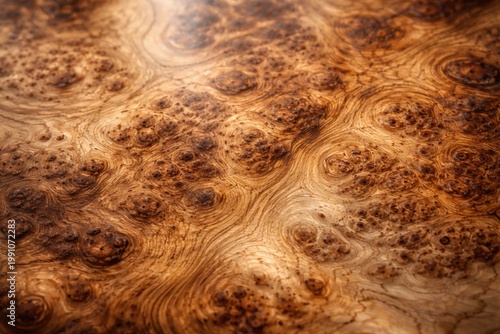 Closeup of natural ash burl...