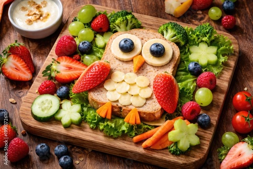 Creative owl shaped sandwic...