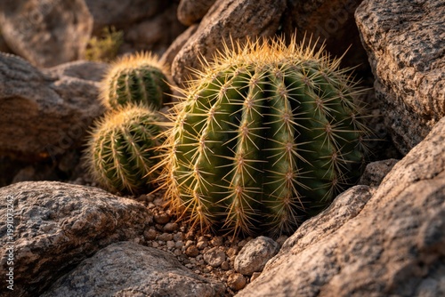 Close up view of a cactus p...