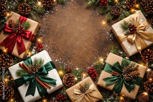 Holiday themed backdrop sho...