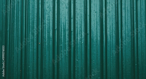 Weather resistant green metal roof surface