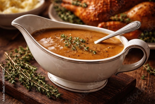 Appetizing sauce of turkey ...